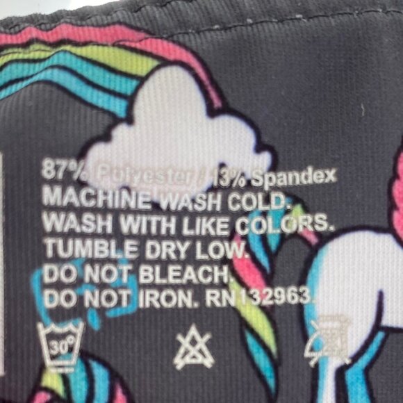 Med Unicorn & Rainbow Patterned Athletic Shorts NWOT - Picture 7 of 7